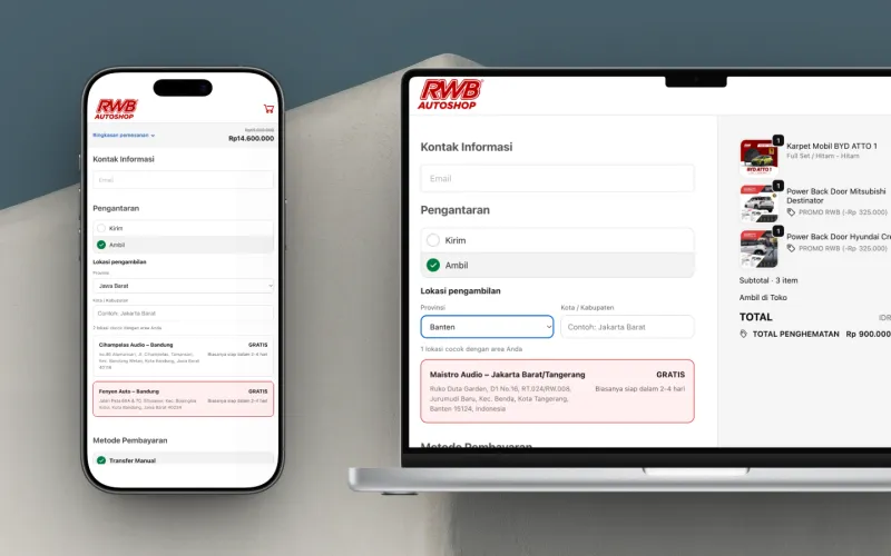 WooCommerce - Checkout ala Shopify untuk RWB Auto Shop