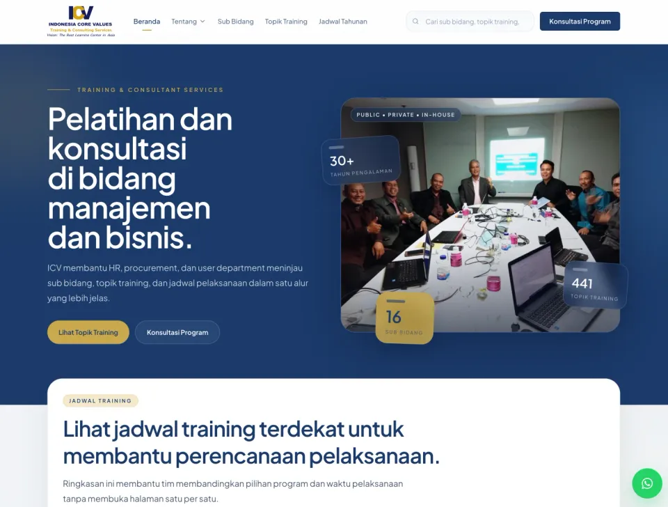 ICV Training: Astro + Sanity untuk 4.905 Dokumen
